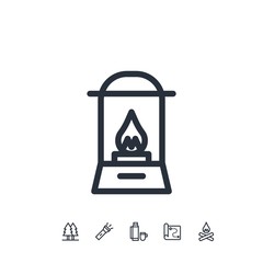 lamp light icon vector illustration for website and graphic design
