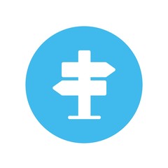 direction post icon vector illustration design