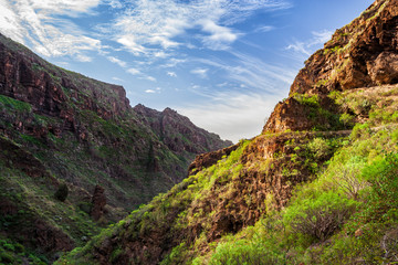Hell Gorge Barranco del Infierno in Tenerife, Canary Islands, Spain