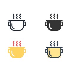 hot pot cooking icon vector illustration design