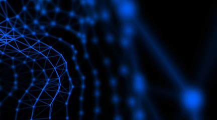 Technology modern dynamic plasma energy futuristic virtual technology background,  digitally generated image. 3D illustration