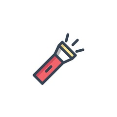 torch light icon vector illustration for website and graphic design