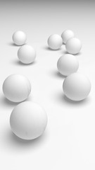White abstract background. Lowpoly backdrop. Crumpled paper. 3D illustration