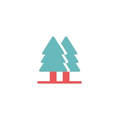 trees icon vector illustration for website and graphic design