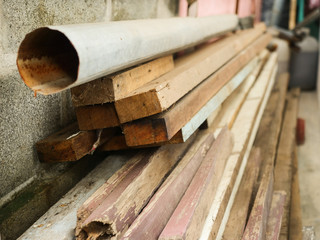 The wood translated into a stack