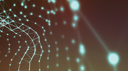 Technology modern dynamic plasma energy futuristic virtual technology background,  digitally generated image. 3D illustration