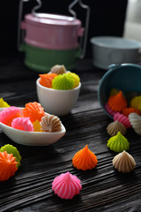 Aa-Lua Thai Dessert ,Kanom Ar Lua , Thai traditional candy sweet dessert