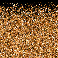 Red round gold glitter luxury sparkling confetti. 