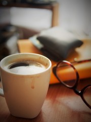 hot coffee for relaxing after work