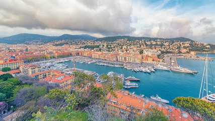 City of Nice in the French Riviera