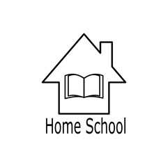 Home Schooling Logo Vector Template