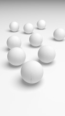 White abstract background. Lowpoly backdrop. Crumpled paper. 3D illustration