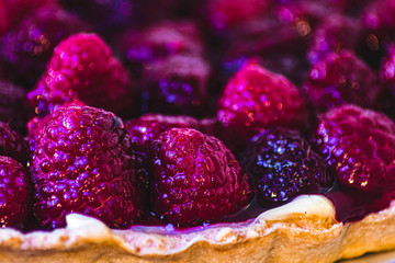 tarte à la framboise