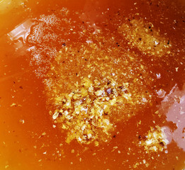 honeycomb from bee hive filled