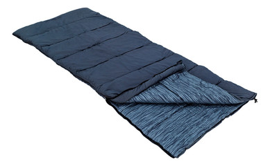 Sleeping bag for camping and travelling with clipping path