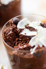 triple chocolate chia pudding 