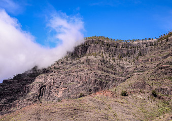 Volcanic Rock Basaltic Formation in Gran Canaria