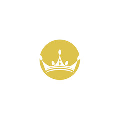Obraz premium Crown Logo Template vector icon