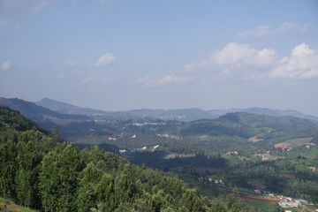 Naklejka premium View from top of the hill