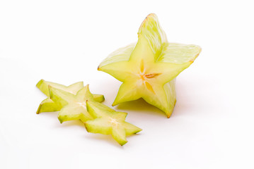 Fototapeta premium carambola isolated on white