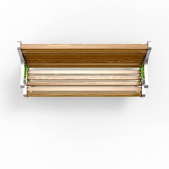 3d image of aluminum bench Openwork 1
