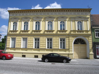 Fototapeta na wymiar Jüterbog historische Architektur Biedermaierhaus