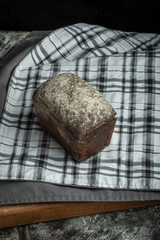 Gluten-free rye bread. Healthy eating concept