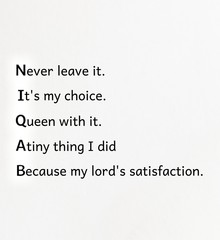 Islamic words about a Niqabi girl.