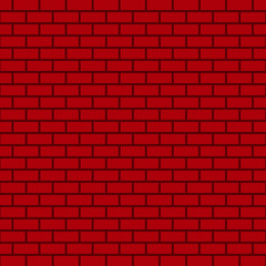 Obraz premium Red brick wall background. Vector.