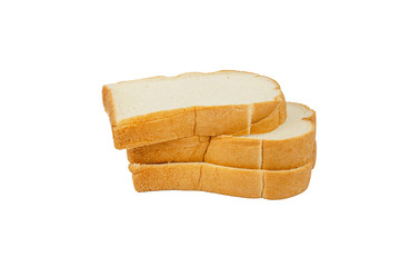 bread placed on a white background