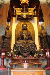Fototapeta premium Autel d'un temple à Hangzhou, Chine 