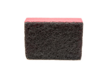 Cleaning sponge isolated on white background