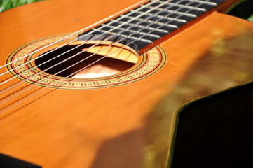 Obraz premium Close Up of a Guitar