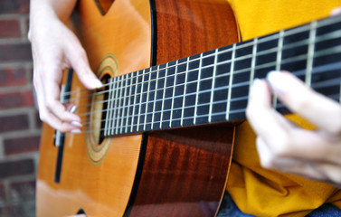 Musician Playing Guitar
