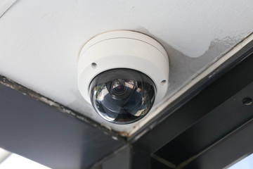 Close up of  CCTV monitoring, security cameras.