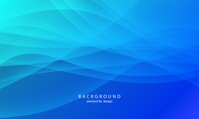 Abstract wave element for design. Blue. Digital frequency track equalizer. Stylized line art background. Colorful shiny wave with lines created using blend tool. Curved wavy line, smooth stripe Vector