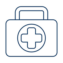 Obraz premium medical kit isolated style icon