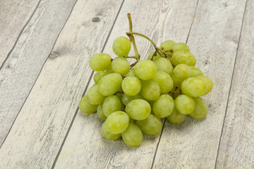 Sweet ripe Green grape branch