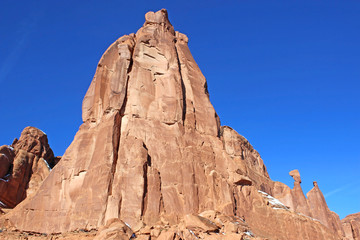 Fototapeta premium Rock formations in the Arches national Park, Utah 