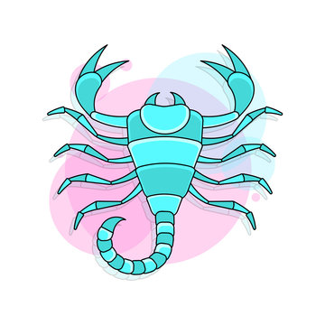 Scorpion background Can Be Used As A Print For T'shirts, Bags, Cards And Posters.