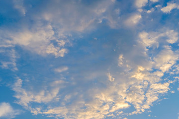 blue sky with white cloud