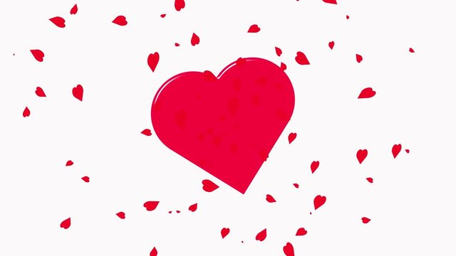 The big red heart is full of love in all directions.