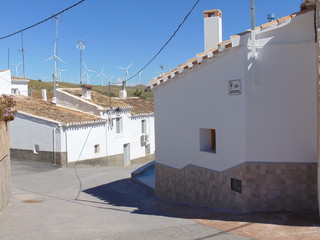 Fototapeta na wymiar Imágenes de las calles de Alcóntar, pueblo de Almería