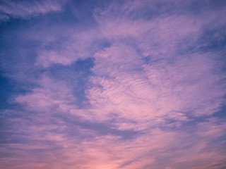 Fototapeta premium Purple evening sky that looks beautiful
