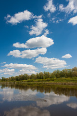 Fototapeta premium Wiosna nad rzeką 