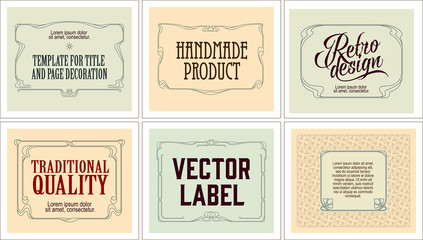 Happy holiday. Template flyer, invitations or greeting cards.