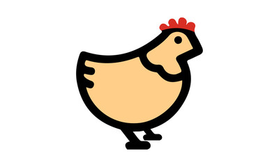 Chicken Icon, Chicken Graphic Element