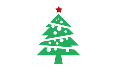 Christmas tree icon, Christmas tree design element