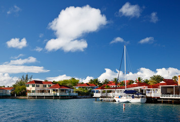 Fototapeta na wymiar Caribbean Seaside Villas, Antigua