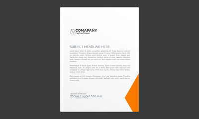 Minimalist Letterhead Design Template